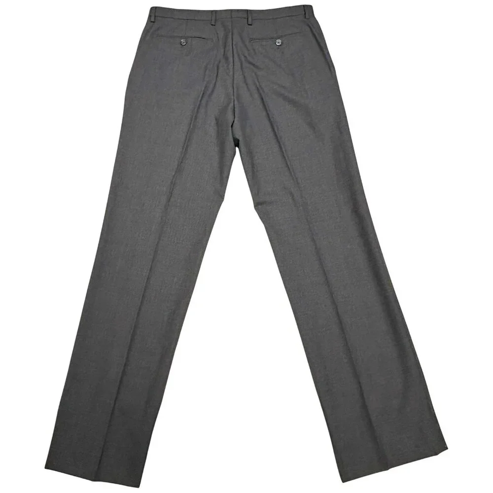 Banana Republic Charcoal Wool Tailored Slim Fit Dress Trouser‎